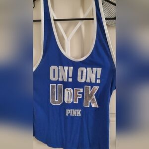 NWT PINK Victoria's Secret Royal Blue Tank Top, Halter Style